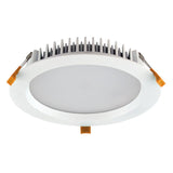 Domus Lighting DECO-28 Round 28W Dimmable LED Downlight - White Frame | Alpha Lighting & Electrics 