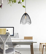 CLA Lighting Spiaggia Cone Pendant in Black or White Metal 