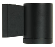 Wall Light Single Outdoor GU10 in Black or Graphite 12cm Metro Oriel Lighting - Alpha Lighting & Electrics 