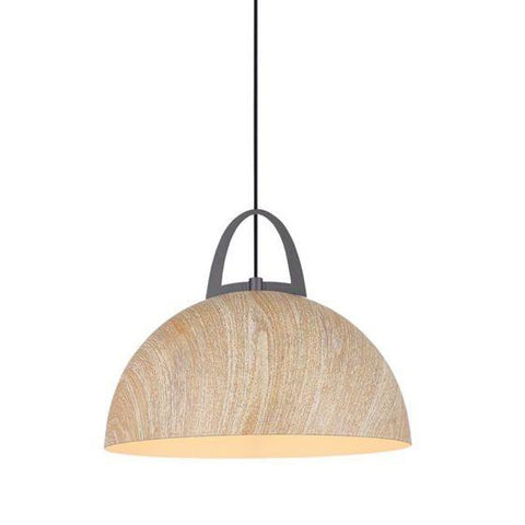 CLA Lighting Legna Natural Oak Dome Shaped Pendant 