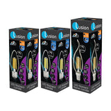 Lusion Lighting 4W Filament Candle LED Dimmable Full Glass Lamps - E14 