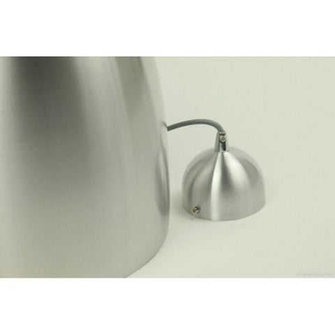 Pluto Pendant in Aluminium Matt Black or White Metal 30cm She Lights | Alpha Lighting & Electrics 