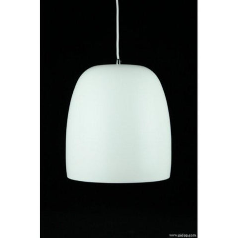 Pluto Pendant in Aluminium Matt Black or White Metal 30cm She Lights | Alpha Lighting & Electrics 
