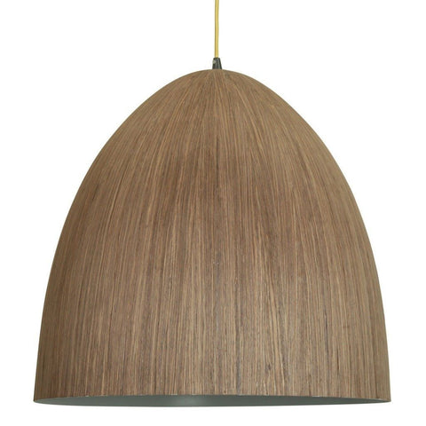 Cacia Pendant Wood Veneer 1 Metal 50cm She Lights | Alpha Lighting & Electrics 