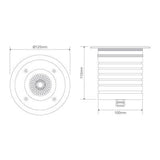Domus Lighting Modula-Round 24V 9W LED Inground Light Aluminium Finish - 3000K or 5000K 