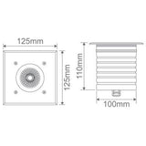 Domus Lighting Modula-Square 24V 9W LED Inground Light Aluminium Finish - 3000K or 6000K | Alpha Lighting & Electrics 