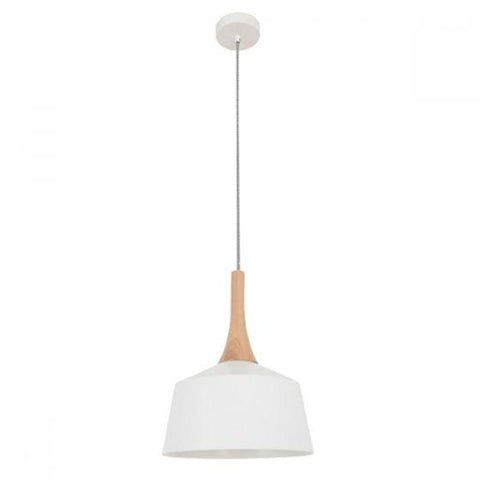 CLA Lighting Nordic Metal and Timber Pendant Small 