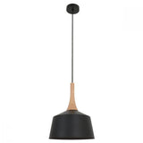 CLA Lighting Nordic Metal and Timber Pendant Small 