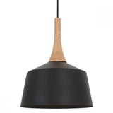 CLA Lighting Nordic Metal and Timber Pendant Small 