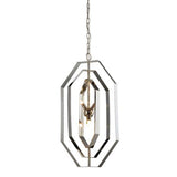 CLA Lighting Orbita Polished Nickel and Stainless Steel Pendant 