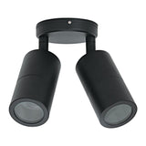 Domus Lighting Shadow 2 Light Adjustable 240V GU10 Spotlight - Textured Black
