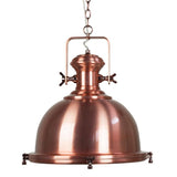 Gaia Industrial Pendant Metal 40cm She Lights | Alpha Lighting & Electrics 