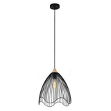 CLA Lighting Spiaggia Cone Pendant in Black or White Metal 