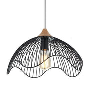 CLA Lighting Spiaggia Dome Pendant in Black or White Metal 