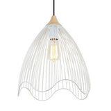 CLA Lighting Spiaggia Cone Pendant in Black or White Metal 