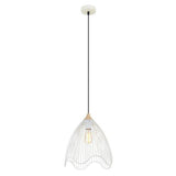 CLA Lighting Spiaggia Cone Pendant in Black or White Metal 