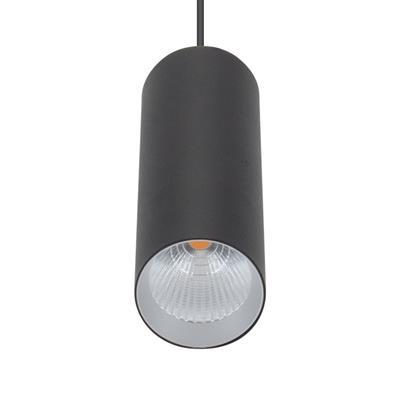 Domus Lighting STAR-PD-10W Modern Cylindrical LED Pendant Black
