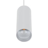 Domus Lighting STAR-PD-10W Modern Cylindrical LED Pendant White