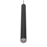 Domus Lighting STAR-PD-5W Modern Cylindrical LED Pendant Black - 500mm