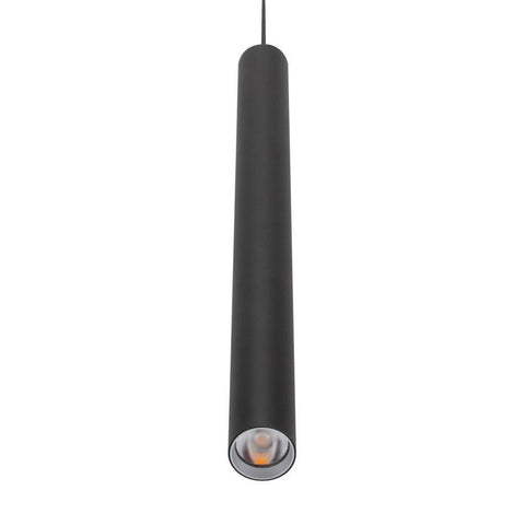 Domus Lighting STAR-PD-5W Modern Cylindrical LED Pendant Black - 500mm