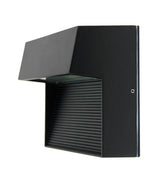 LED Wall Light Outdoor Square Black or Graphite E27 6W in 4000K 16cm Vargo Oriel - Alpha Lighting & Electrics 