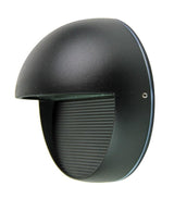 LED Wall Light Outdoor Round Black or Graphite E27 6W in 4000K 16cm Vargo Oriel - Alpha Lighting & Electrics 