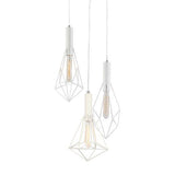 CLA Lighting Whiteband 3 Light Diamond Pendant 