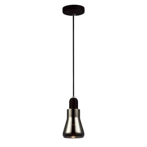 CLA Lighting Yarra GU10 Glass Pendant Smoke Black 