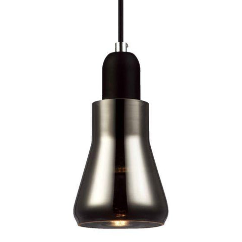 CLA Lighting Yarra GU10 Glass Pendant Smoke Black 