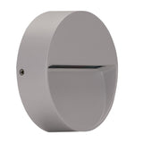 Domus Lighting ZEKE-4-4W-RND Round Surface Mounted LED Steplight - Silver